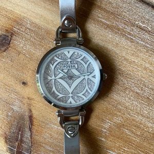 Georgia Fossil Watch w/ Rhinestone Dial